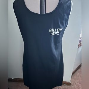 All black n white urban fashion tank dress